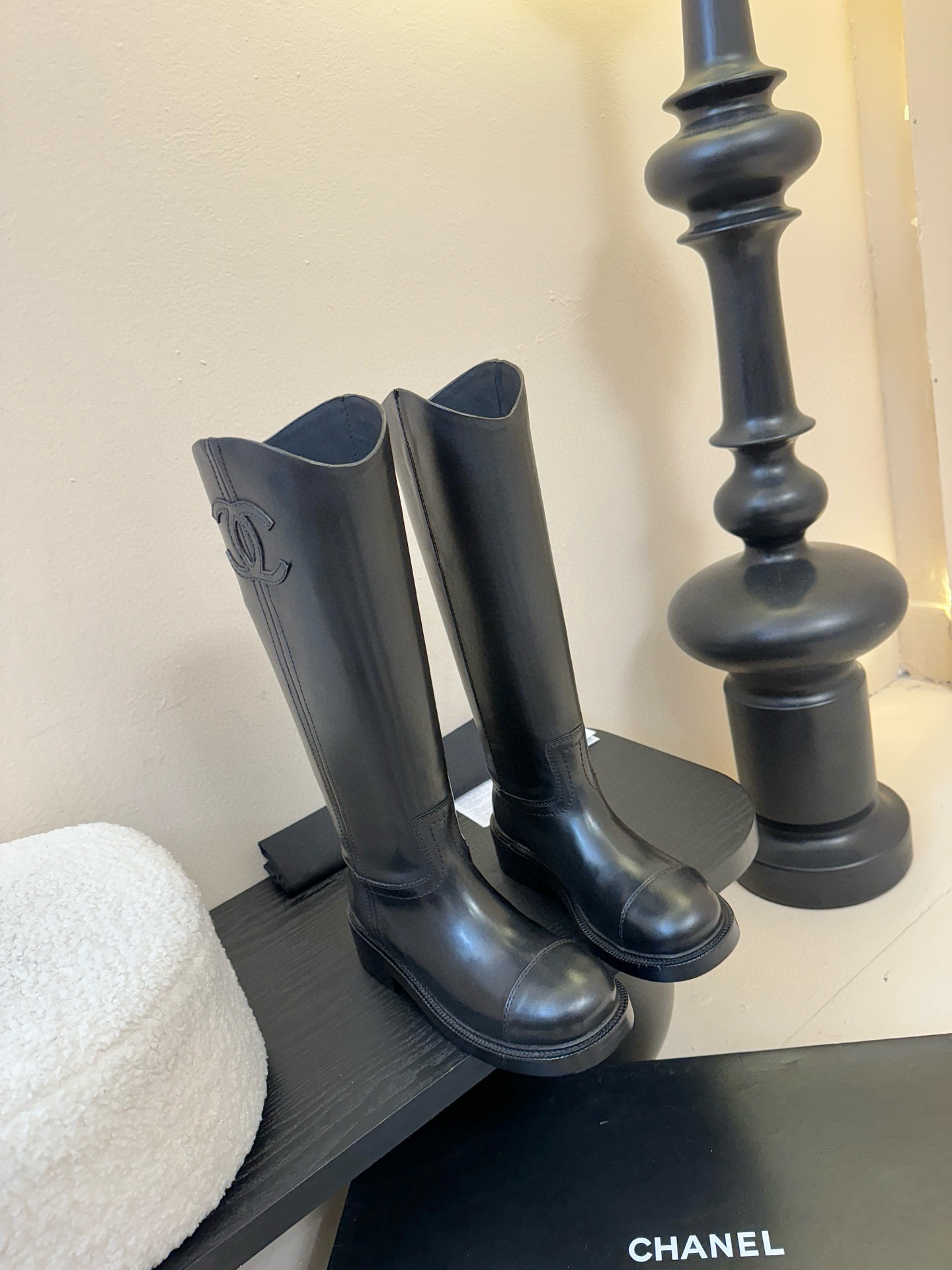 샤넬 4cm 여자 부츠